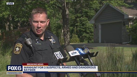 Bayside police offer update on manhunt for two suspects