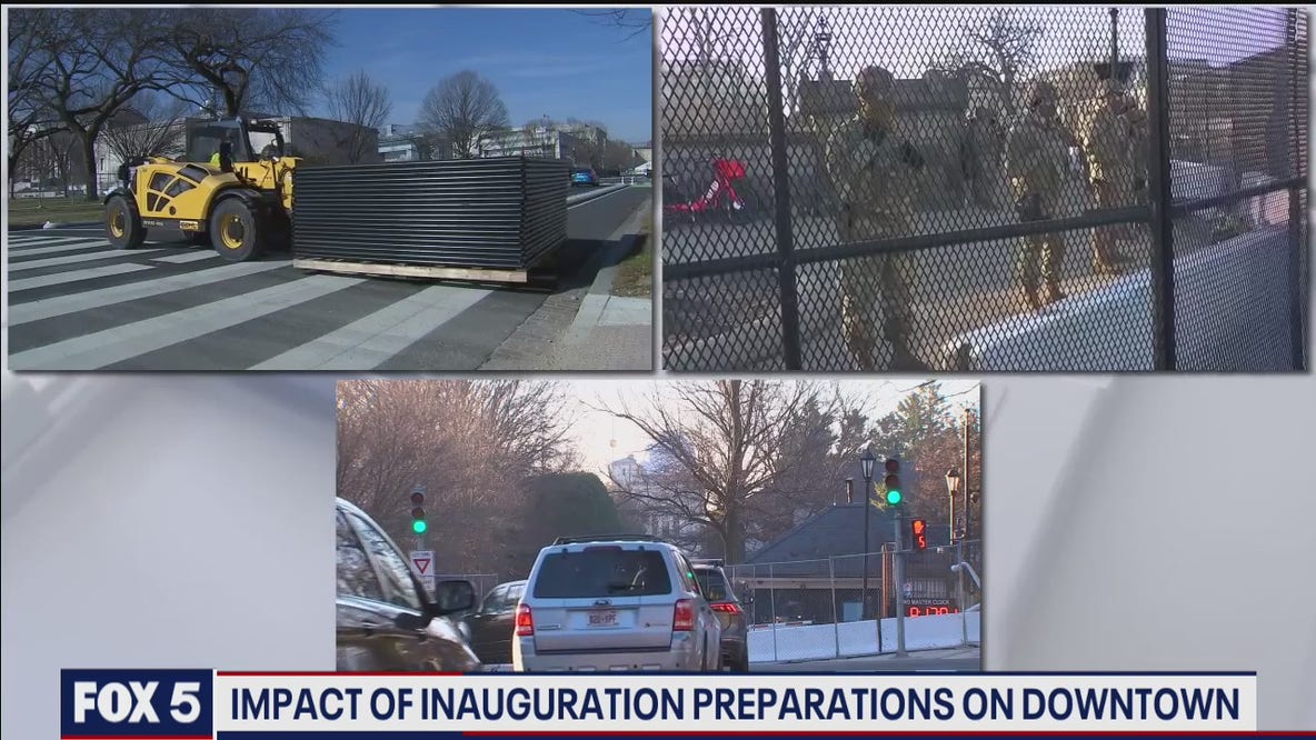 Impact of inauguration preparations on downtown DC