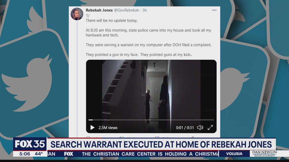 Search warrant executed at home of Rebekah Jones