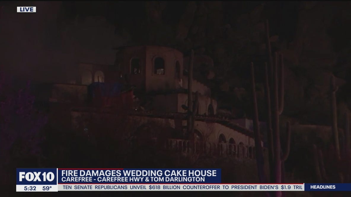 'Wedding Cake House' in Carefree damaged by fire