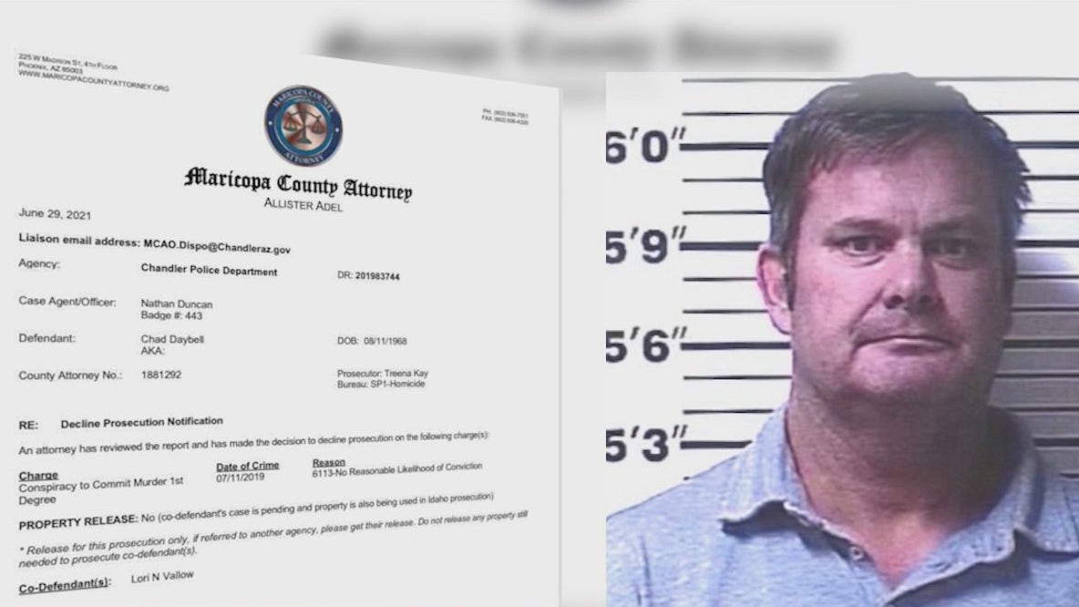 Chad Daybell will not face charges in connection with death of Lori Vallow's ex-husband