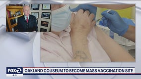 Oakland Coliseum to become mass vaccination site