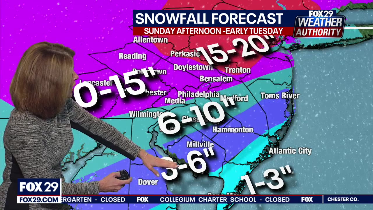 Weather Authority: Snow expected to continue overnight through Monday