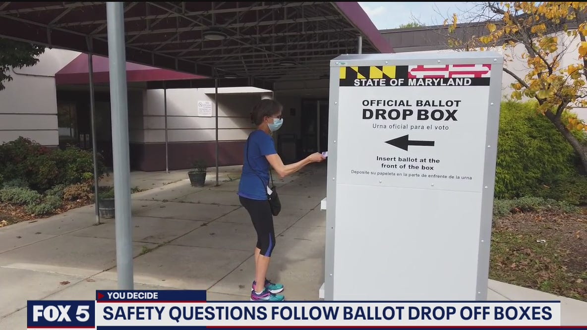 Safety questions follow ballot drop off boxes in Maryland