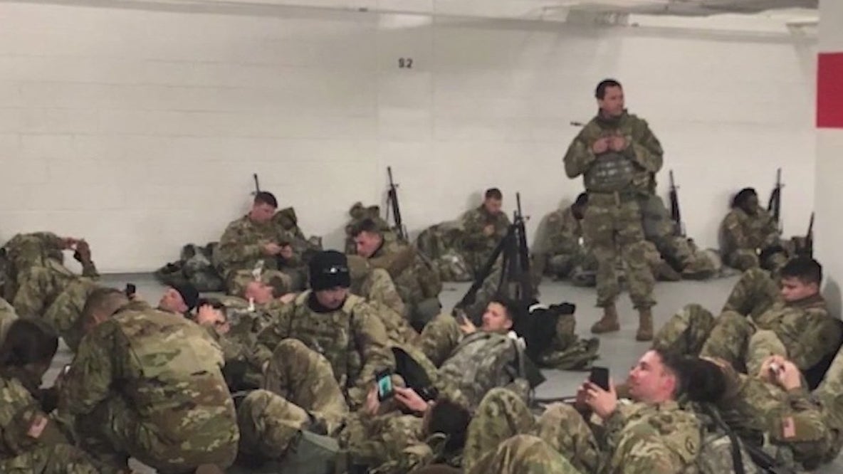Gov. DeSantis orders Florida National Guard home after video shows them sleeping on parking garage floor
