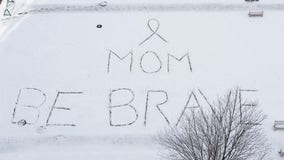 Daughter writes message in snow to mom battling cancer