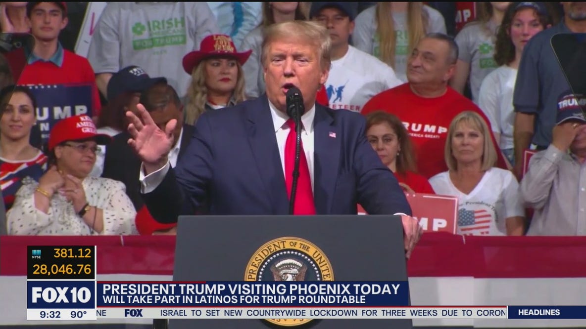 President Trump scheduled to court Latinos in Phoenix stop