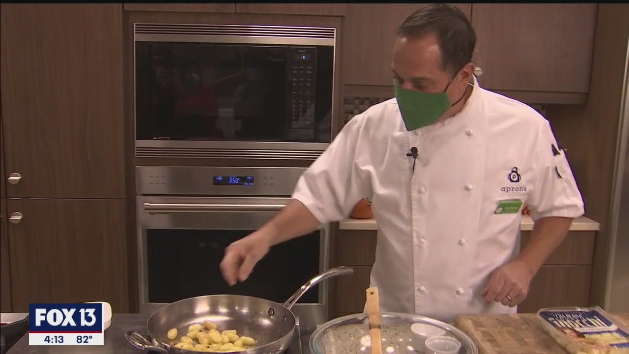 Publix Aprons recipe Gnocchi with sweet potato, corn and bacon FOX