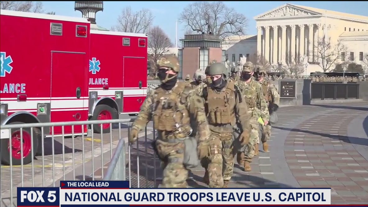 National Guard troops leave US Capitol
