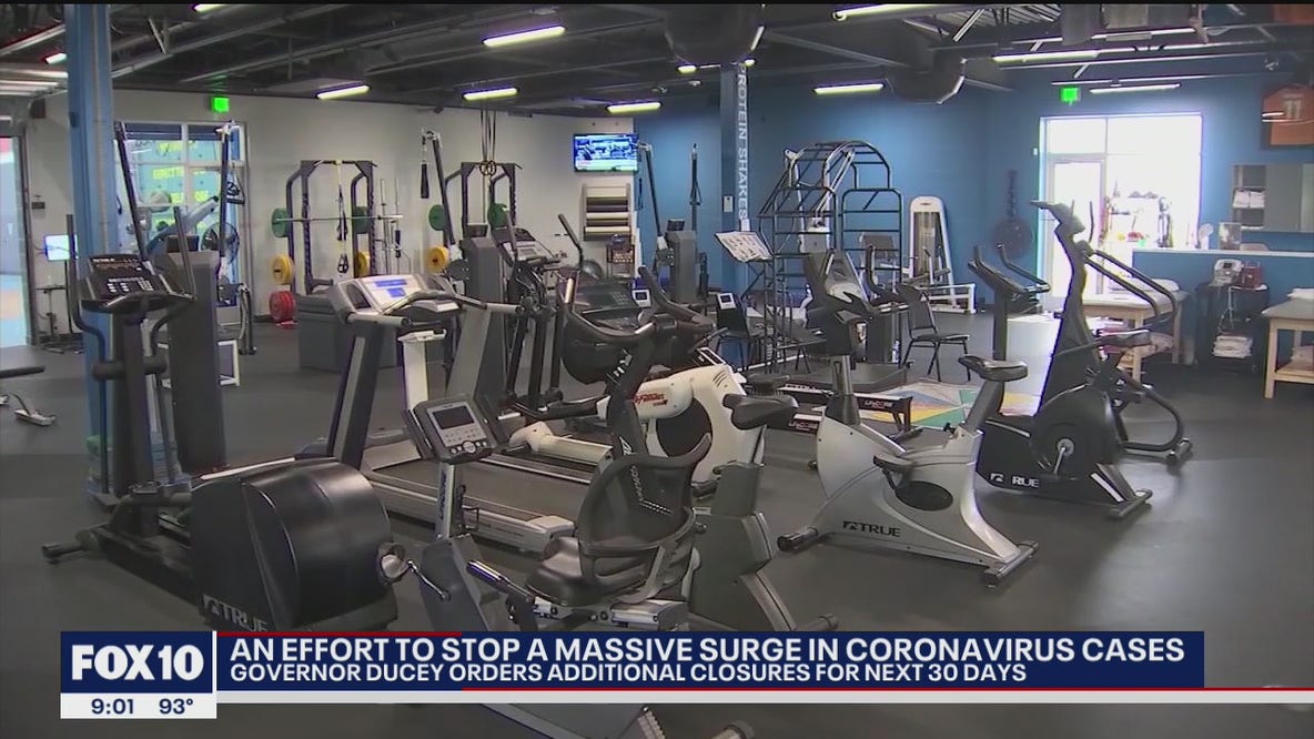 Ducey orders closure of gyms, bars, water parks, tubing and movie theaters
