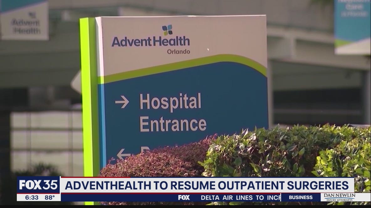 AdventHealth still in 'black status' but will soon offer outpatient surgeries