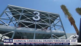 Carnival cancels cruises through end of January