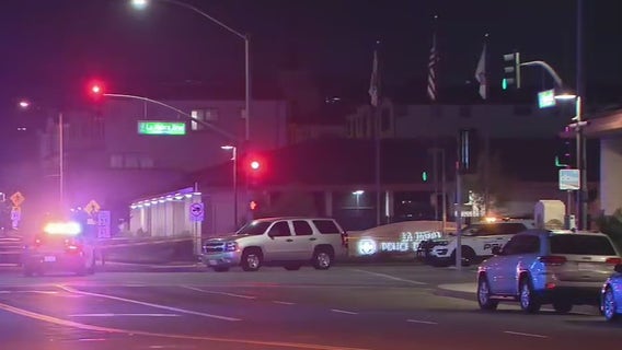 1 person dead, officer hospitalized after shooting in front of La Habra police station