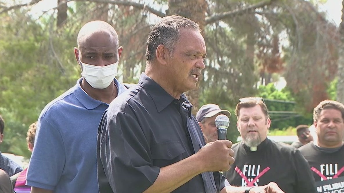 Jesse Jackson among 39 arrested for sit-in at Sinema office