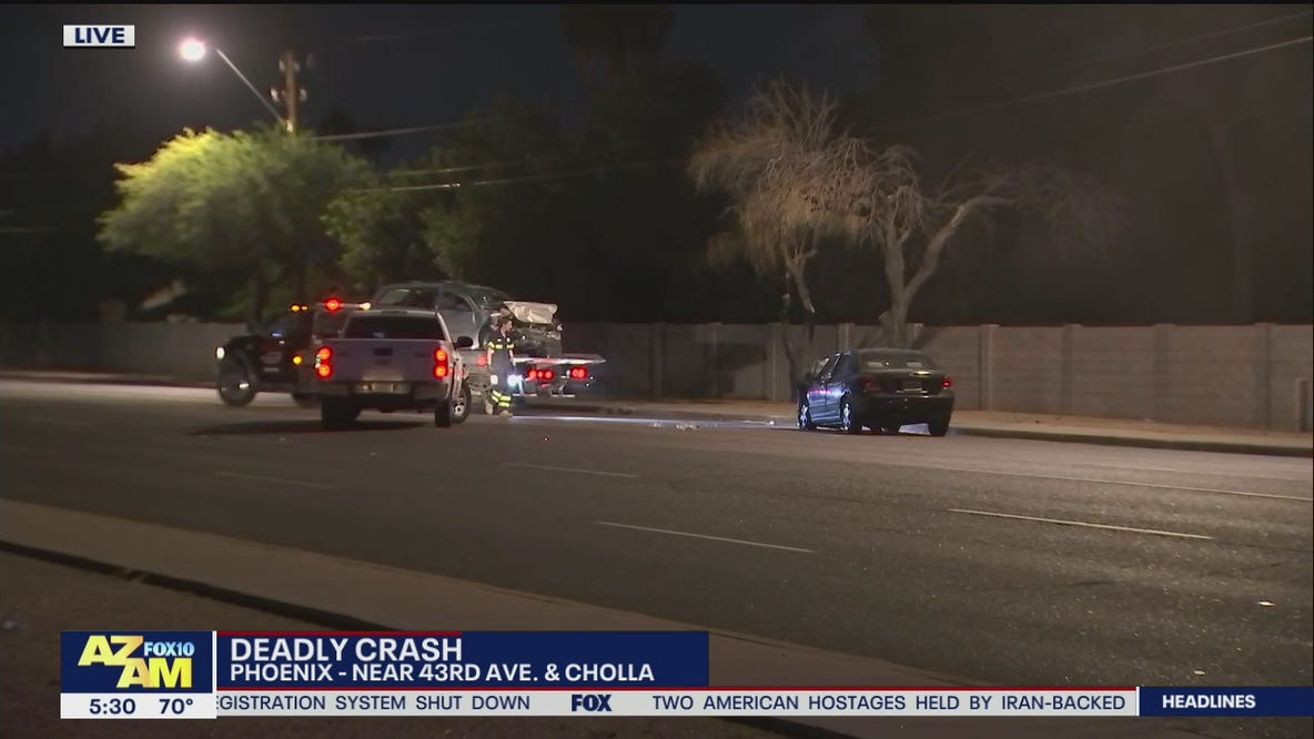 Driver killed in head-on crash near 43rd Avenue and Cactus in Phoenix