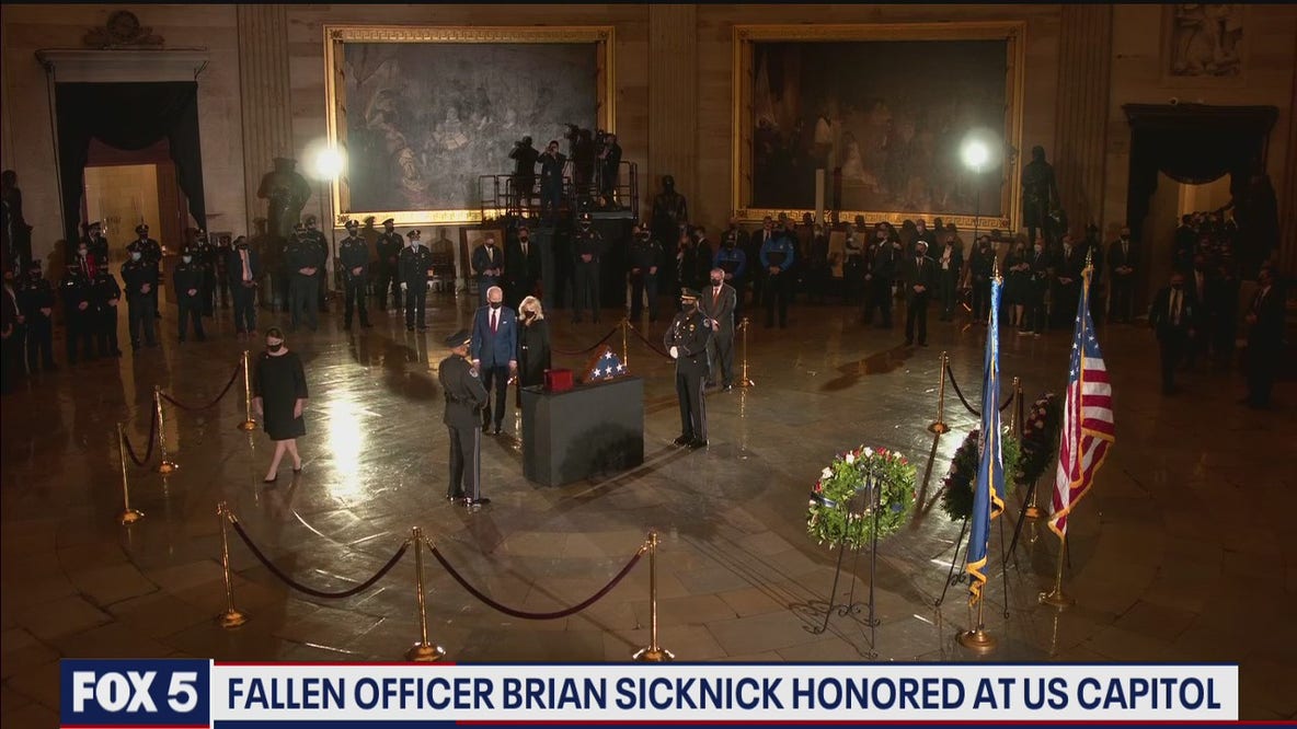 Fallen officer Brian Sicknick honored at US Capitol
