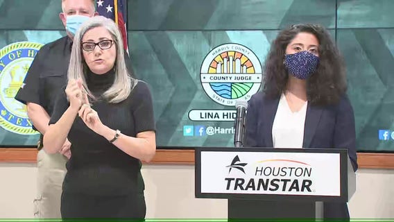 Judge Lina Hidalgo delivers remarks amid raising COVID-19 threat level to Red