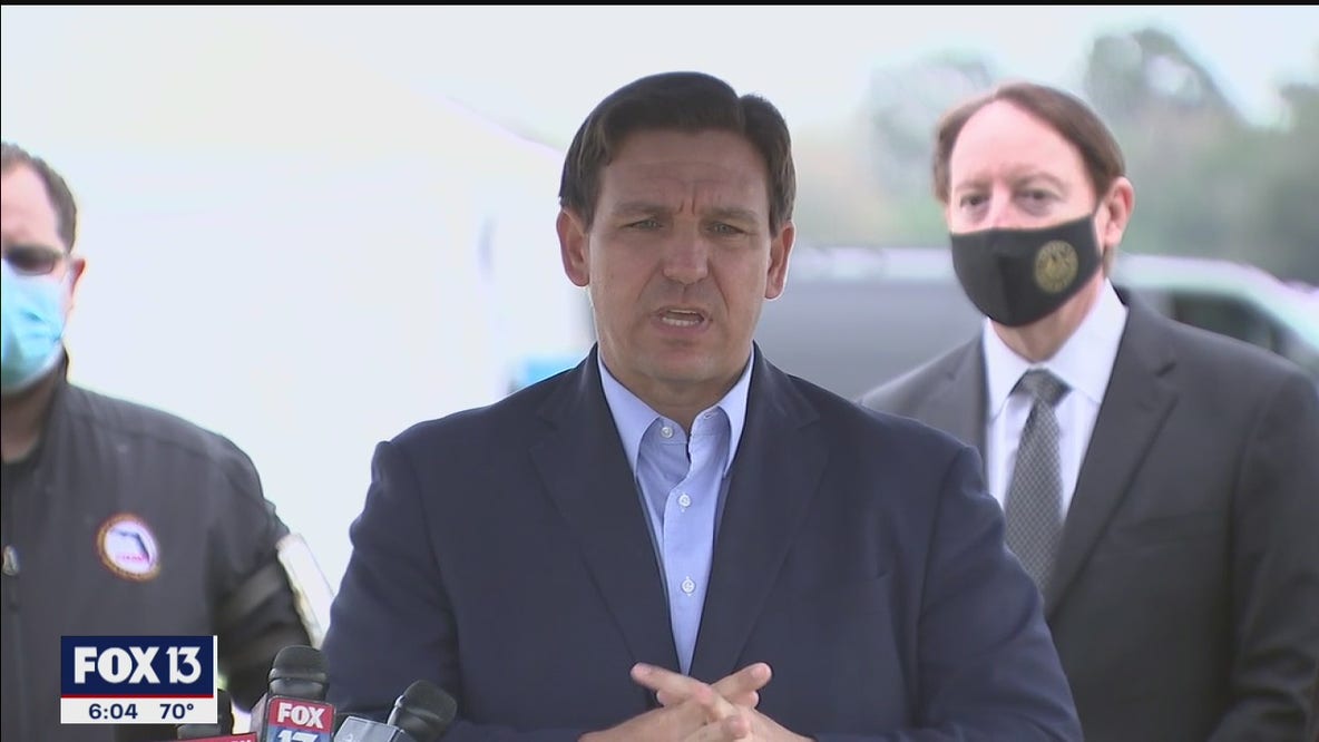 DeSantis defends Manatee vaccine clinic