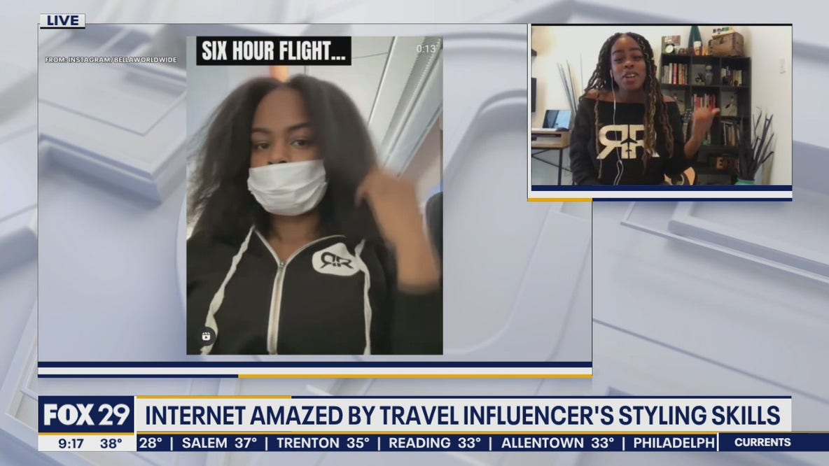 Travel curator goes viral for styling skills on a plane