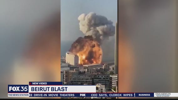 New video of massive explosion in Beruit