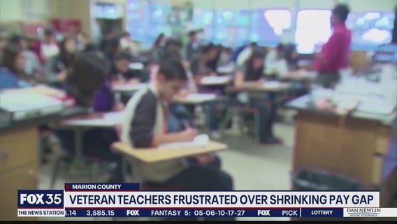 Veteran teachers frustrated over shrinking pay gap