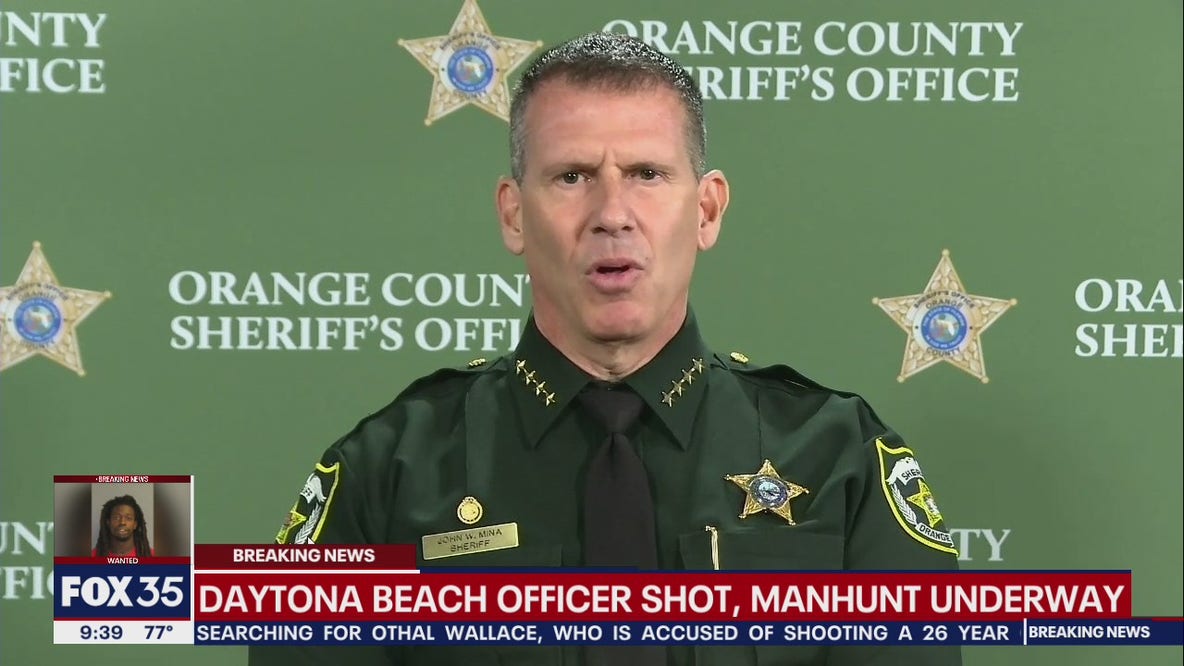 Orange County Sheriff John Mina discusses ongoing Daytona Beach manhunt