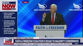 Pence heckled: Former VPs speech disrupted by crowd members at Faith & Freedom summit