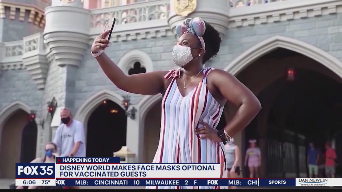 Disney World makes face masks optional for vaccinated guests