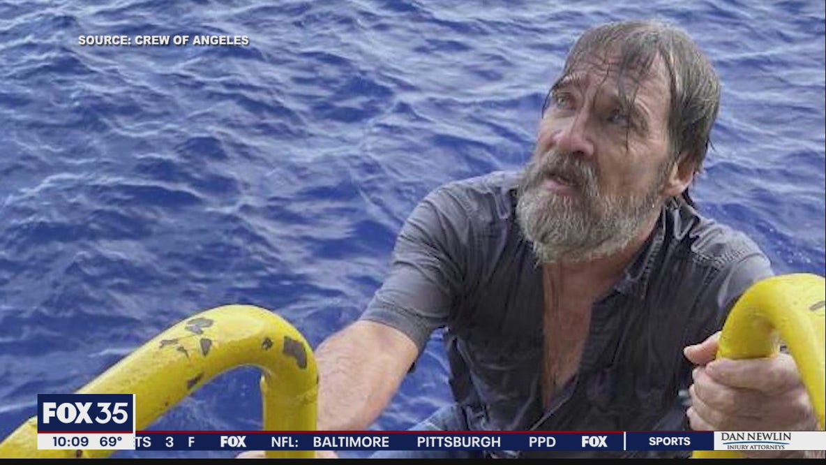 Coast Guard helped rescue man clinging to boat along Central Florida coast
