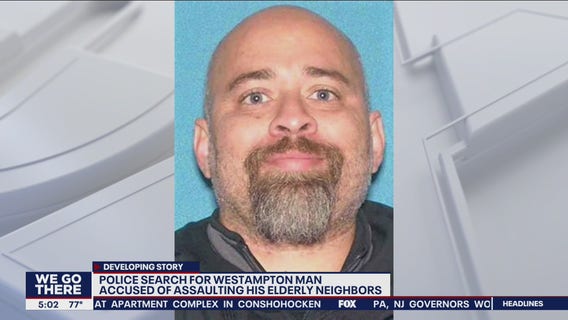 Suspect at large after assaulting elderly neighbors, stealing their car, police say