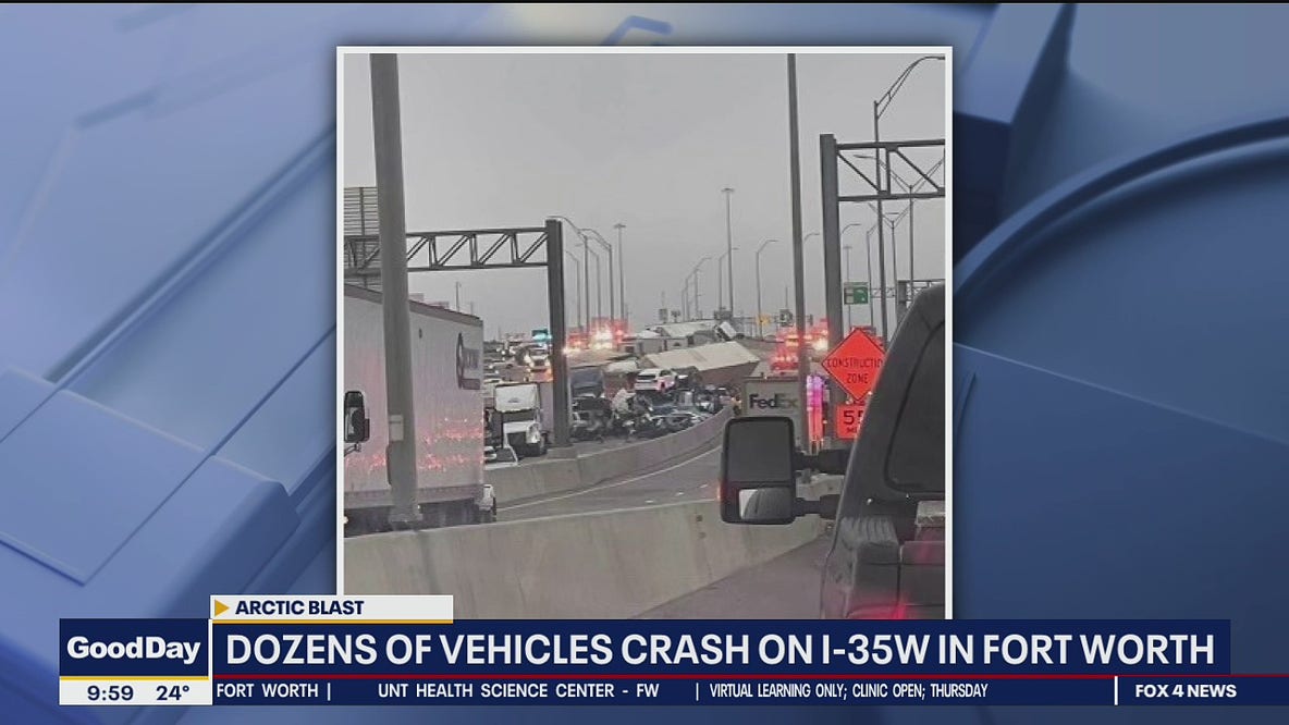 Multiple deaths in icy I-35 wreck in Fort Worth