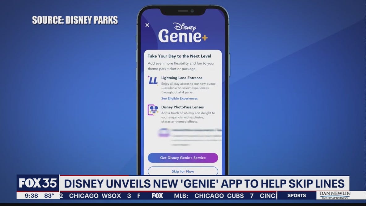 Disney unveils new 'Genie' app to help skip lines