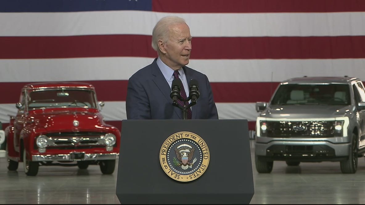 President Biden tours Ford's Rouge Electric Vehicle Center - symbolic of EV agenda