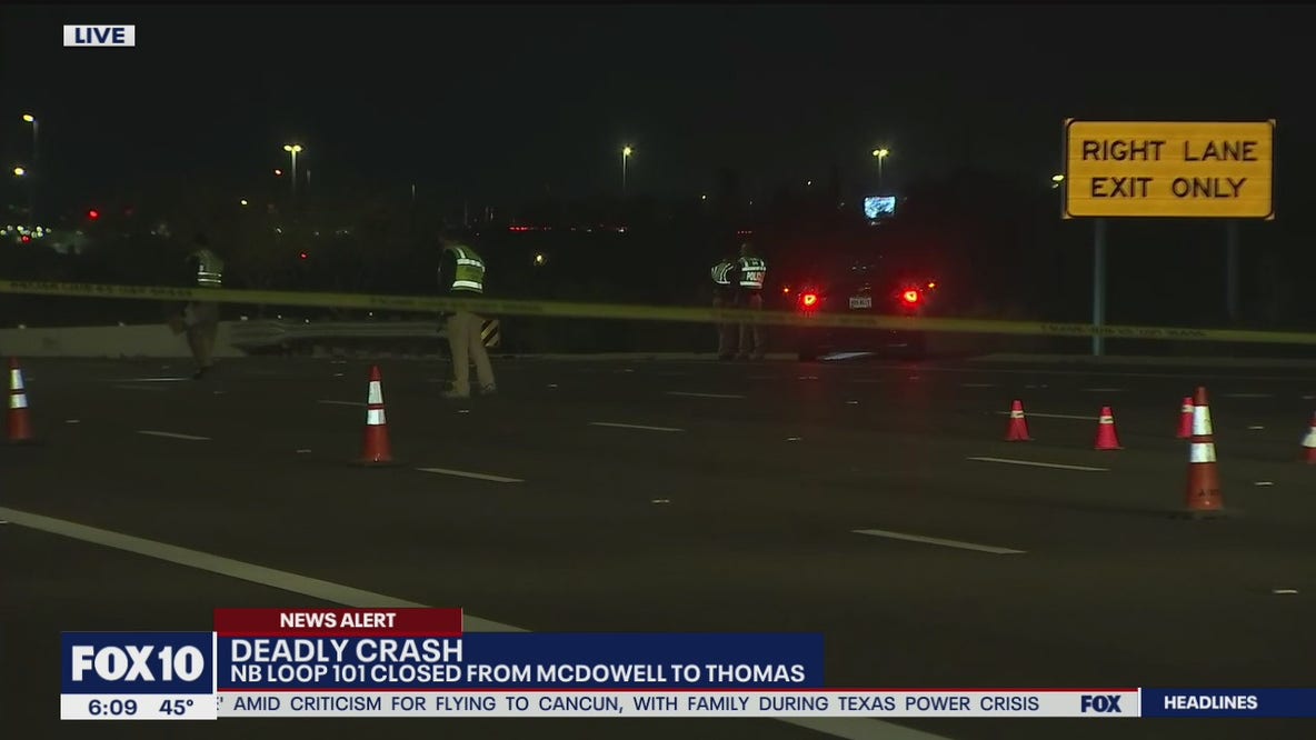 DPS: Woman killed in motorcycle crash on northbound Loop 101 in Scottsdale