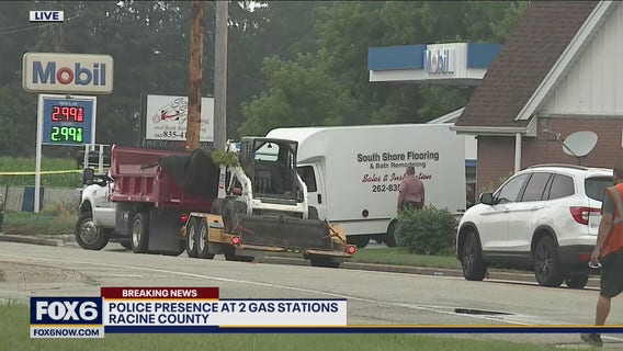 Active investigation at 2 gas stations in Racine County