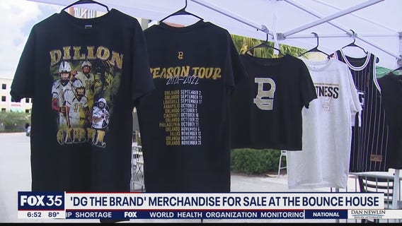 Athlete's merchandise for sale at UCF-Boise State game