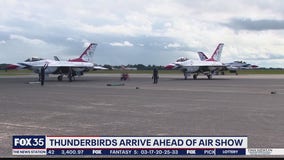 Thunderbirds arrive ahead of air show
