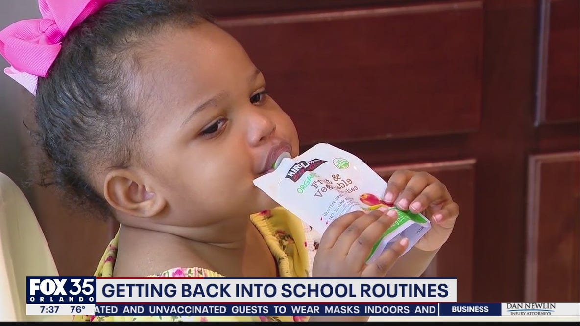 Getting back into school routines