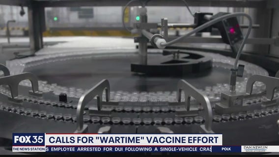Calls for 'wartime' vaccine effort