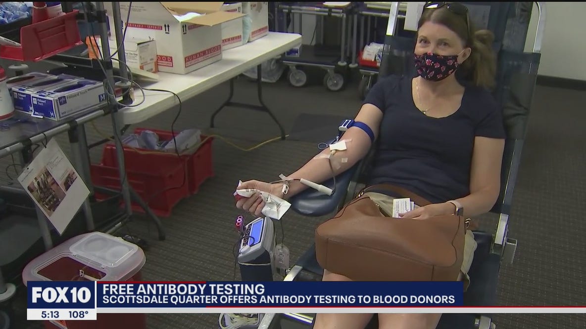 Scottsdale Quarter offers free antibody testing to blood donors