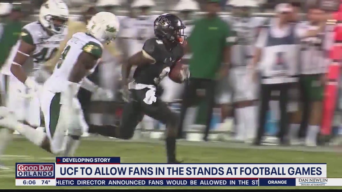 UCF to allow fans in the stands at football games