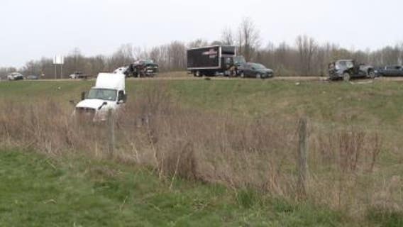 April snow the likely cause of I-41 pileups, 1 killed