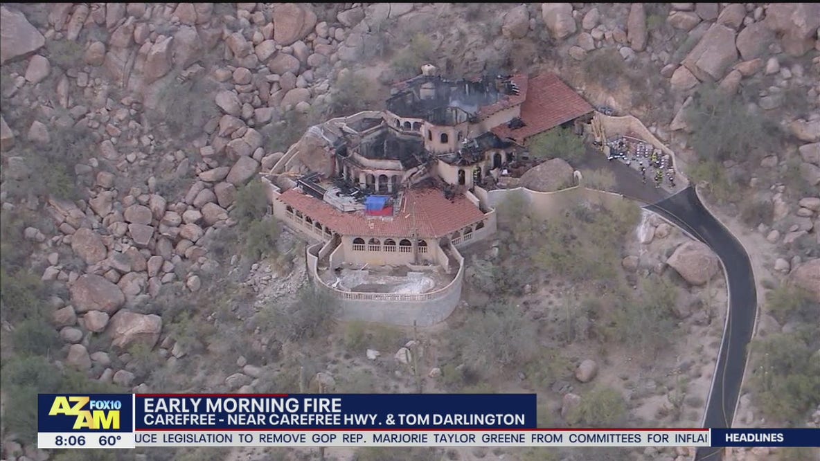 'Wedding Cake House' in Carefree damaged by massive fire