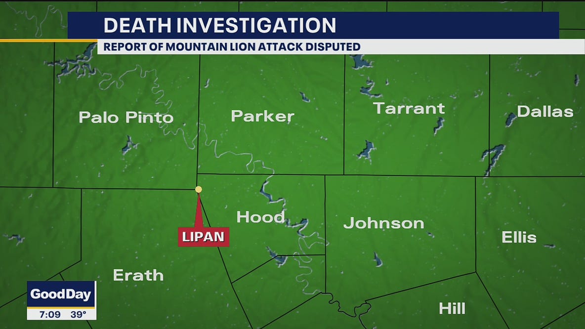 Authorities investigating possible mountain lion death in Hood County