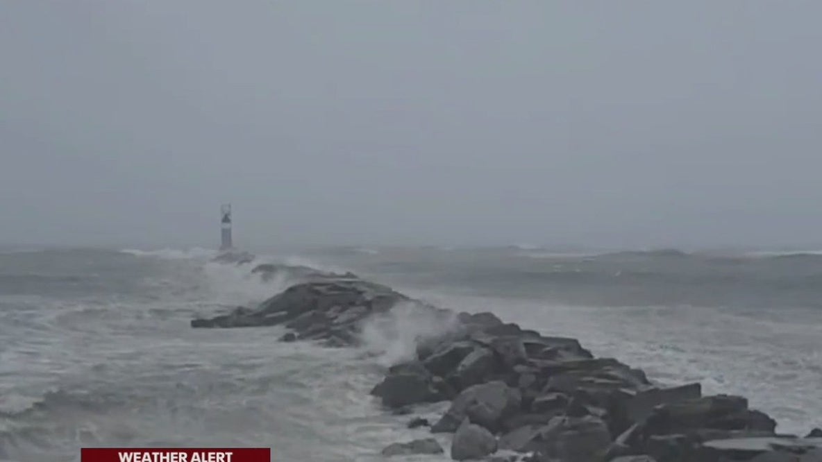 Long Island hit with rain, some outages