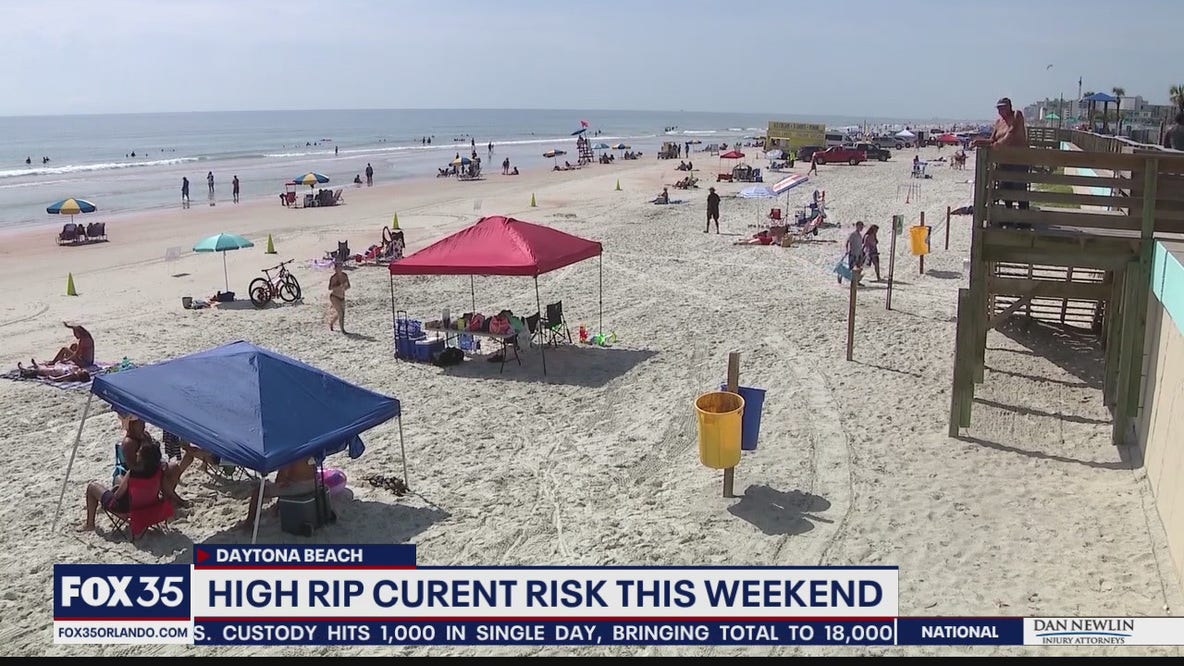 High rip current risk at beaches this weekend