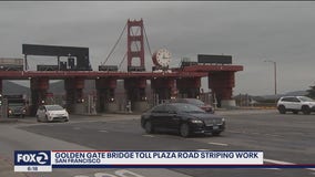 Possible delays as Golden Gate Bridge road striping continues Sunday night