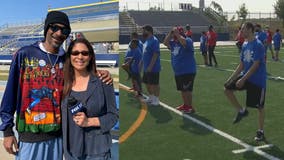 Snoop Dogg holds training camp for young football players with special needs