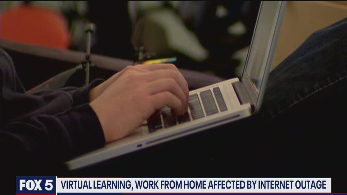 Virtual learning, work from home affected by internet outage