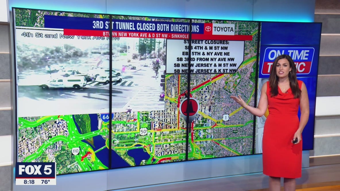 TRAFFIC ALERT: Sinkhole causes 3rd Street Tunnel delays